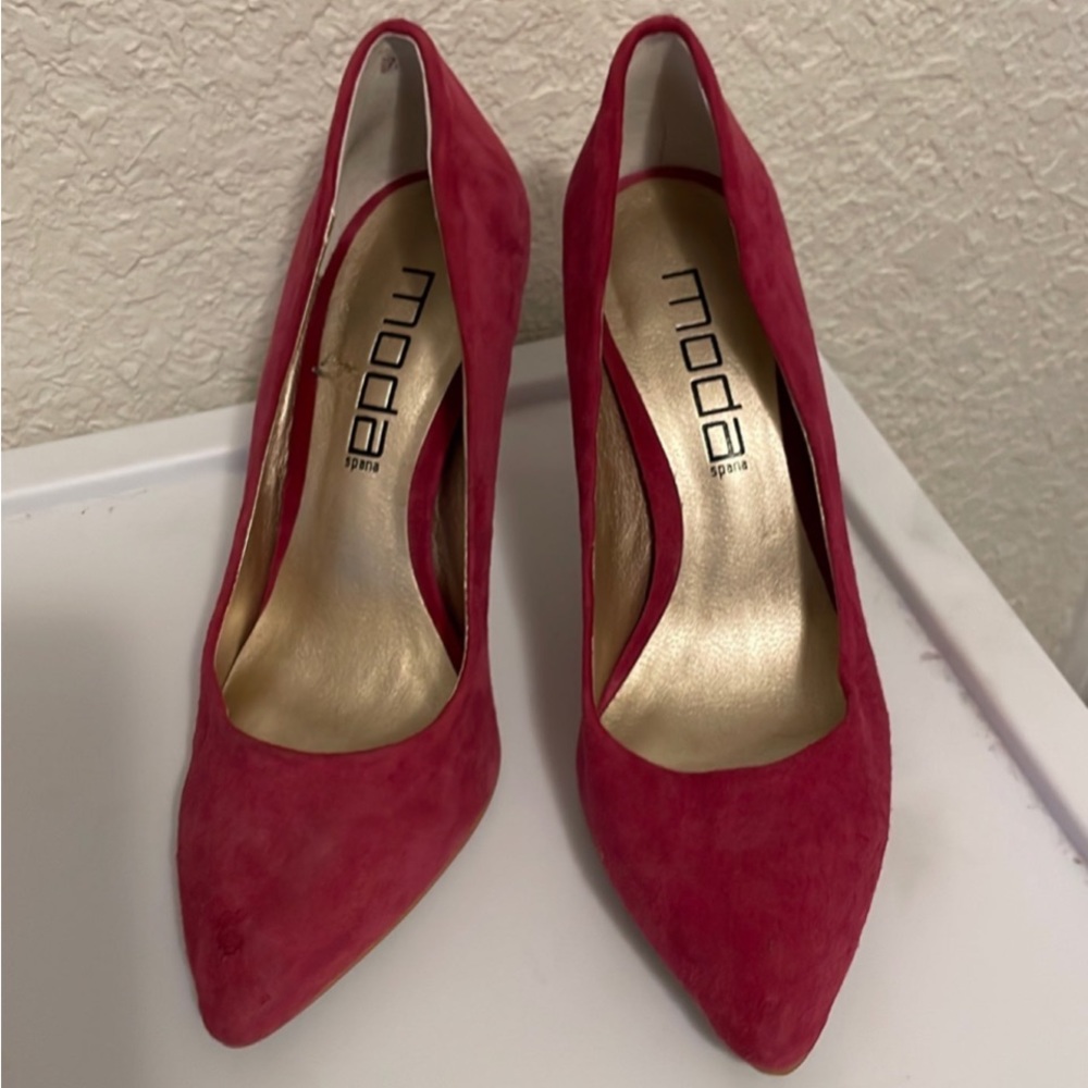 Suede heels
